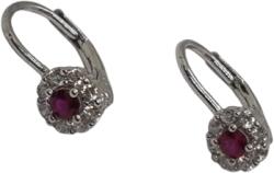 ÉkszerM Ezüst Hagyományos Kapcsos Gyermek Fülbevaló AD 144649