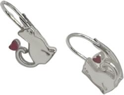 ÉkszerM Ezüst Hagyományos Kapcsos Gyermek Fülbevaló EE 149442