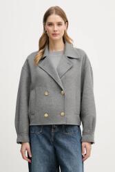 Tommy Hilfiger baba gyapjúkeverék pulóver - szürke 36 - answear - 139 890 Ft