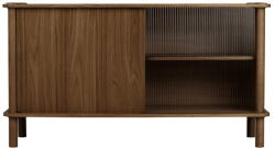 UMAGE Barna tölgyfa tálalószekrény tolóajtóval 135x73, 5x48 cm Italic - UMAGE