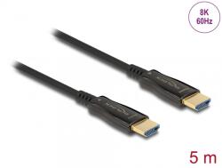 Delock Cablu activ optic HDMI 8K60Hz T-T 5m, Delock 84075 (84075)