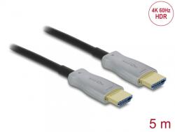 Delock Cablu optic activ HDMI 4K60Hz HDR T-T 5m, Delock 84959 (84959)