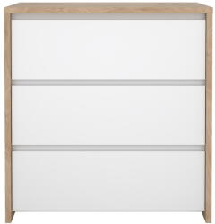 Tvilum Fehér-natúr színű komód tölgyfa dekorral 80x84x48 cm Next - Tvilum