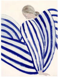 The Poster Club Poszter 50x70 cm Blue Stripe at Concorde - Sofia Lind - The Poster Club