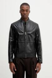 HUGO bőrdzseki - fekete XXL