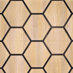 ANRO Wall Öntapadós szivacsos 3D falburkolat - hexagon minta (67x67 cm-es lap) fekete - barna (QD-6102)