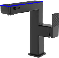 Welland FH-3623 smart mosdó csaptelep - multifunkciós fej - vízhőfok kijelző (fekete)