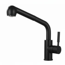 Welland Omega kihúzható fejes mosogató csaptelep (fekete)