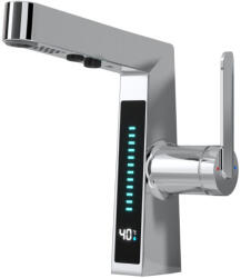 Welland FH-3429 smart mosdó csaptelep - multifunkciós fej - vízhőfok kijelző (króm)