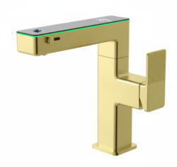 Welland FH-3623 smart mosdó csaptelep - multifunkciós fej - vízhőfok kijelző (arany)