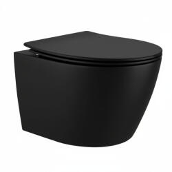 Welland Capri Tornado fali WC csésze + soft-close slim WC ülőke - fekete