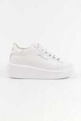 KARL LAGERFELD bőr sportcipő ANAKAPRI - fehér Női 37 - answear - 85 990 Ft