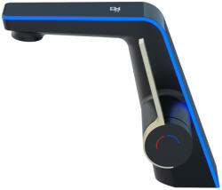 Welland FH-3433E smart mosdó csaptelep - multifunkciós fej - vízhőfok kijelző (fekete / arany)