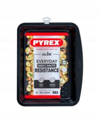 Pyrex Glide Tepszi, téglalap alakú, 34×24cm, szénacél, sütőben használható (GL34RR6/8046)