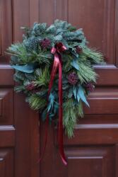  Karácsonyi Koszorú, nemesfenyőből, 50cm, karácsony (Wianek z żywej jodły Nobilis) - allegro - 30 730 Ft