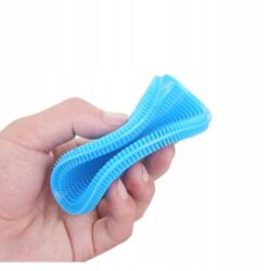 SATIS Hatékony Pro szilikon mosogató szivacs, edénymosó, 11cm átmérő, sárga, rózsaszín (Antybakteryjna szczotka kuchenna)