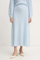 BOSS Orange szoknya gyapjú keverékből - kék S