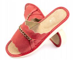 Maximus Női Papucs, rózsaszín, Size 41, arany lánccal (01B04)