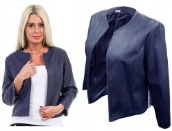  Boleró dzseki, műbőr, Size 38, sötétkék