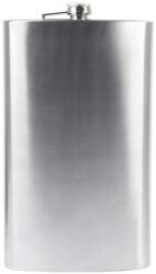 Padonio Rozsdamentes acél flaska, szál csiszolt laposüveg - 64 oz. = 1.89 liter (PAD-22219)