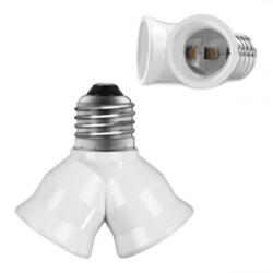 Ledline LED izzó foglalat átalakító E27-2xE27, LED line, LL-242083 (LL-242083)