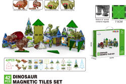 Mamido Set magnetic de construcție Lumea Dinozaurilor 42 piese MT1460 (MT1460) Jucarii de constructii magnetice