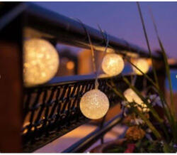 LEDvonal Led fényfüzér , beltéri , 10 db LED , meleg fehér , labda , elemes (WFD-DC-10PB-(WW)-uk)