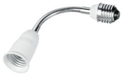 Intec Lámpa foglalat átalakító , flexibilis toldóval (20cm) , E27-E27 , INTEC (ADATTATORE-E27-E27)