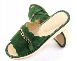 Maximus Női papucs, arany lánccal, zöld, Size 36 (01B03)