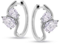 Heratis Forever Toi et Moi fülbevalók körte alakú, laboratóriumban növesztett gyémántokkal, 14 karátos fehérarany IZLG1517AN