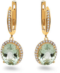 Heratis Forever Fülbevaló zöld ametiszttel Kaylee 3, 90 ct DIHU099N