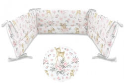  Baby Shop fejvédő kiságyba - őzike szürke/rózsaszín