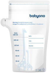BabyOno Anyatej-tároló Zacskó 180 ml 30db - Praktikus, Biztonságos Tárolás és Fagyasztás Anyatejhez