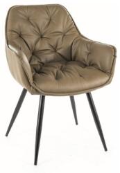 SIGNAL MEBLE Étkezőszék CHERRY | olíva / szintetikus bőr (CHERRYCOL)