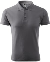 MALFINI Férfi galléros póló Pique Polo - Acélszürke | 3XL (2033618)