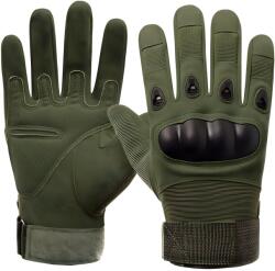 HARAHU Taktikai kesztyű ízületvédőkkel - Zöld / M KP39141