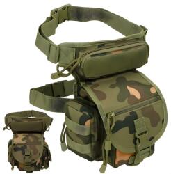 HARAHU Taktikai övtáska - Zöld / Barna KP39135