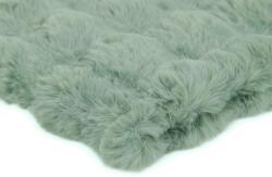 Orient Fashion Bubble műszőrme, zsályazöld, 180cm széles, 1/2 méter (Futerko_Bubble Nr_70_Szałwiowy 0,5)