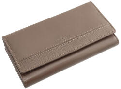 La Scala SBL155 drapp hátul kártyatartós bőr női pénztárca