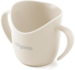 BabyOno Ergonomikus fülű bögre 120 ml - bézs