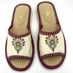 Maximus Női papucs, topánka, strand, kültéri, fehér-bordó, Size 41 (2R)