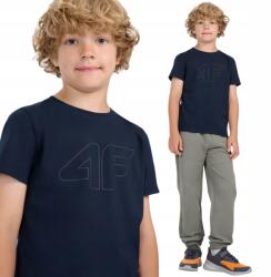 4F fiú póló, rövid ujjú, kerek nyakkivágás, oversize fazon, 100% pamut (4FJWMM00TTSHM2331)