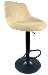 Klubfotel Bárszék KAST - bézs bársony/fekete láb