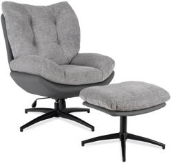  Forgó Relaxfotel Lábtartóval Szürke/Fekete Színben. FREMONT (ME-ME-FREMONT-P-T-P-E-CZ-FW)