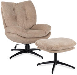  Forgó Relaxfotel Lábtartóval Bézs Színben. FREMONT (ME-ME-FREMONT-BZ-CZ-T-FW)