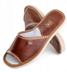 Maximus női papucs, Size 41, barna, valódi bőr (19B01)