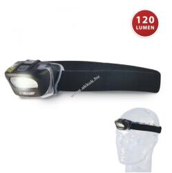 VELAMP ZEUS fejlámpa COB 3W 120lm vakításmentes 120° fény kapcsoló 3xAAA elemekkel együtt