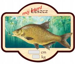 Perfekt Hűtőmágnes, 3D hatás, ajándék horgásznak, saját rekordom, Dévér (MNLP-LESZCZ)