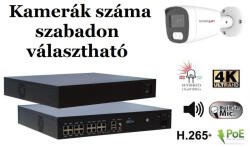 Monitorrs Security - AI Hybrid Light IP kamerarendszer 9-16 kamerával 8 Mpix WT - 6484k9-16