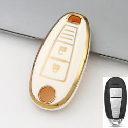  Suzuki 2 gombos smart TPU védőtok fehér arany (TSU022AFH)